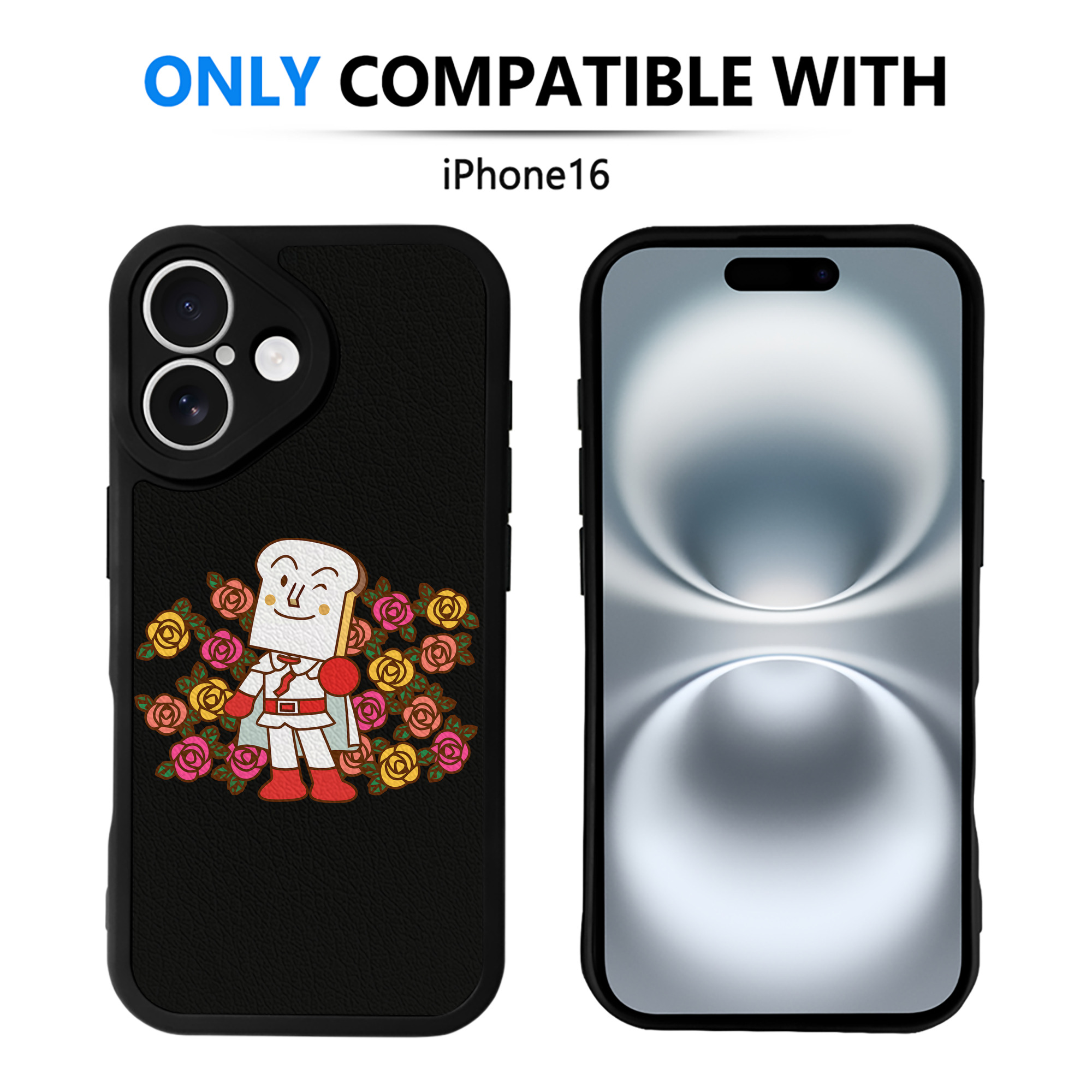 （画像用） アンパンマン Anpanman 【iPhone 16シリーズ対応】シリコンスマホケース（レザー調） 材質：シリコン